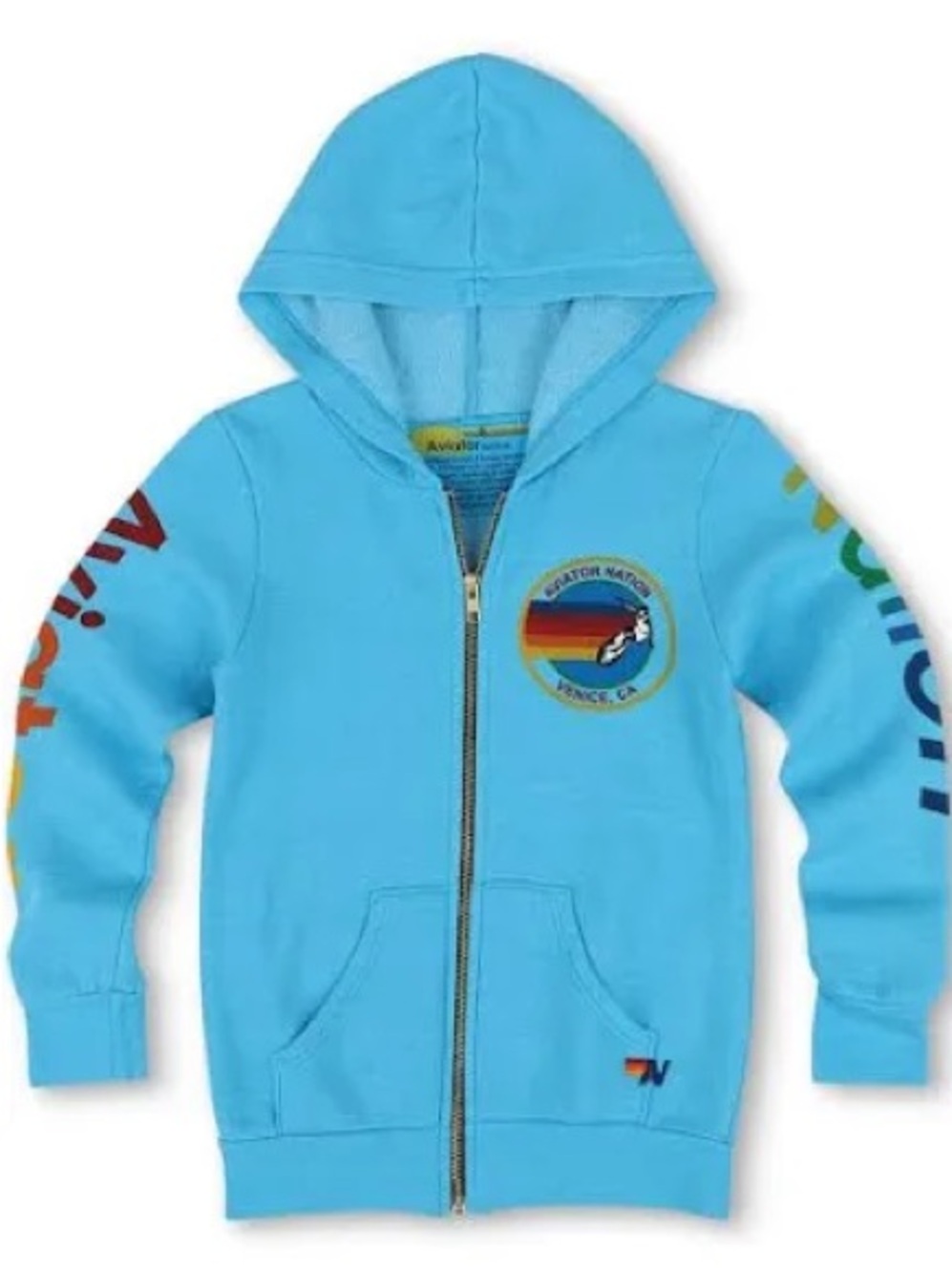 Kids' Blue Zip Hoodie 
aviator nation Venice 8